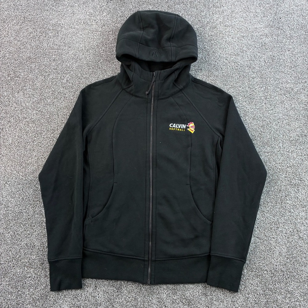 Lululemon Scuba Full Zip Hoodie Women's 12 Black Calvin‎ Softball LW4AWMS